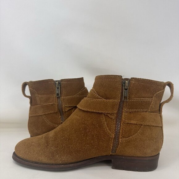 L.L. Bean Suede Leather Boots Brown Women’s Size 6 M - Picture 6 of 9